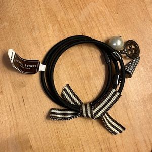 NWT Henri Bendel Hair Ties (3) with charms